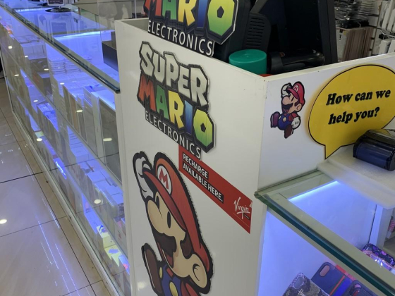 Super Mario Electronics Kiosk