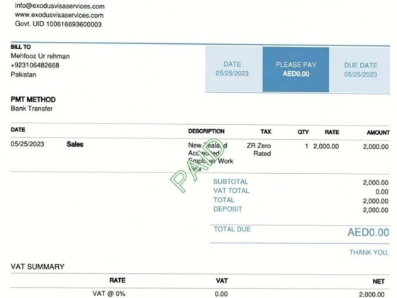 Exodus Visa Services
